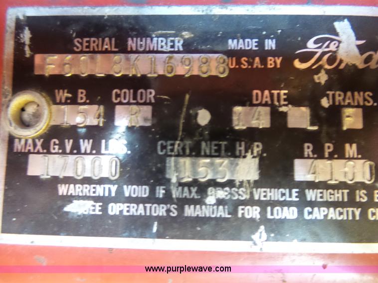 image for item BM9718 1958 Ford dump truck