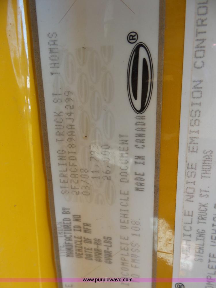 image for item BZ9599 2009 Sterling Acterra flatbed truck