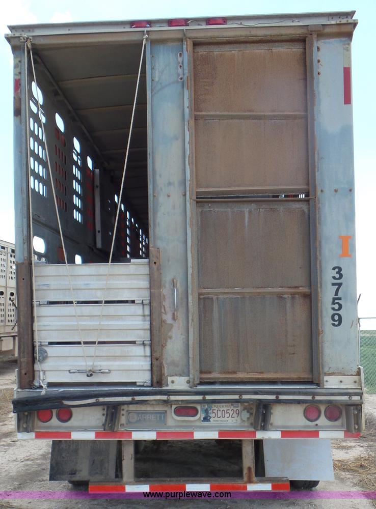 image for item CC9844 1995 Barrett Hog Deck livestock trailer