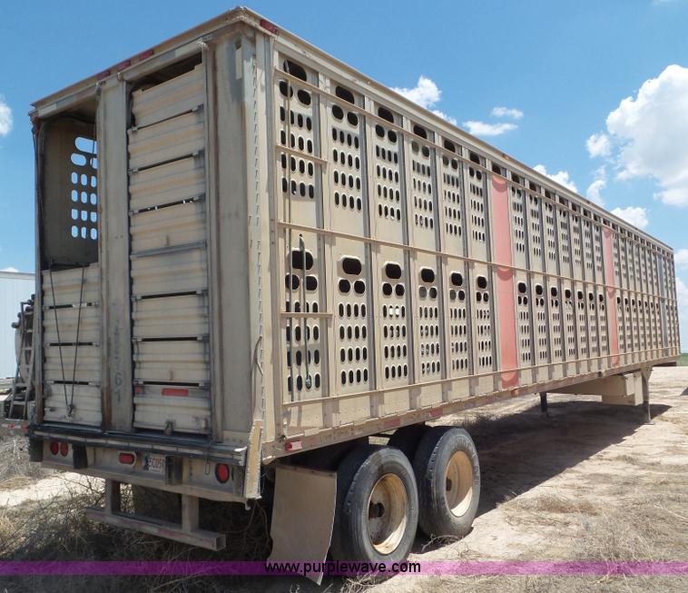 image for item CC9846 1996 Barrett Hog Deck livestock trailer