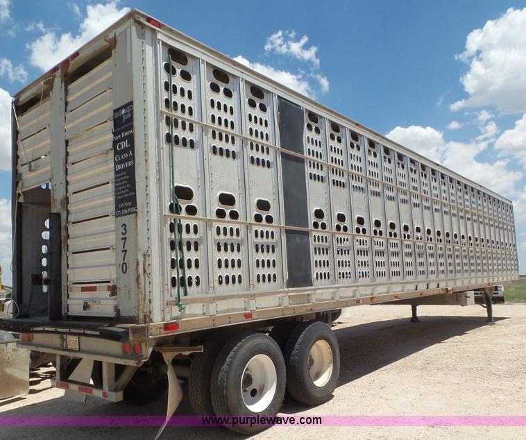 image for item CC9849 1996 Barrett Hog Deck livestock trailer
