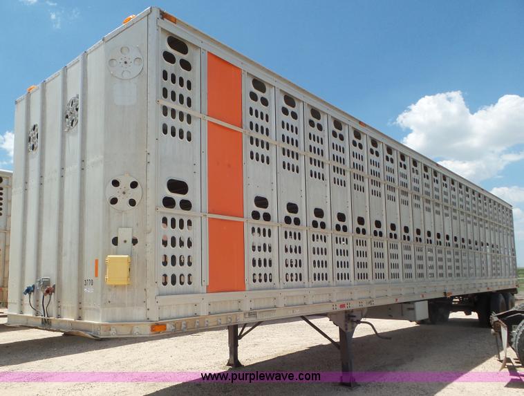 image for item CC9849 1996 Barrett Hog Deck livestock trailer