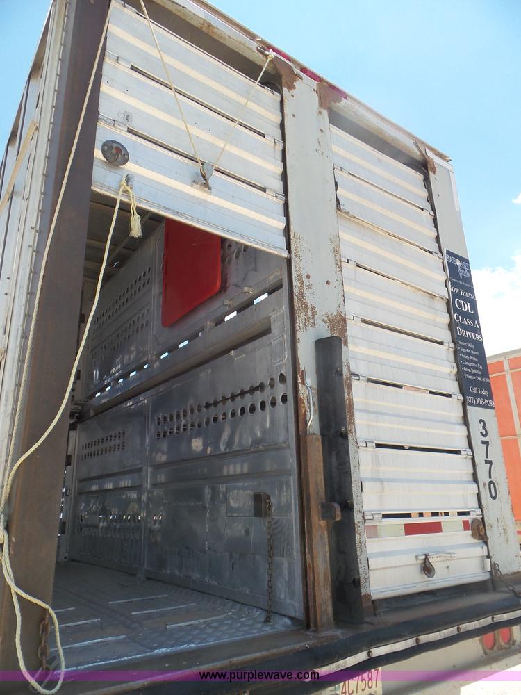 image for item CC9849 1996 Barrett Hog Deck livestock trailer