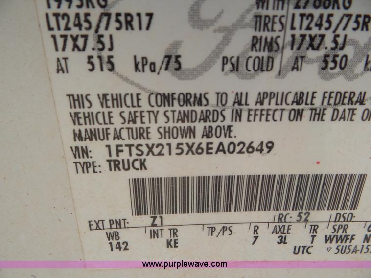 image for item CC9853 2006 Ford F250 Super Duty SuperCab pickup truck