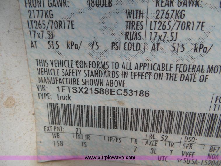 image for item CC9856 2008 Ford F250 Super Duty SuperCab pickup truck