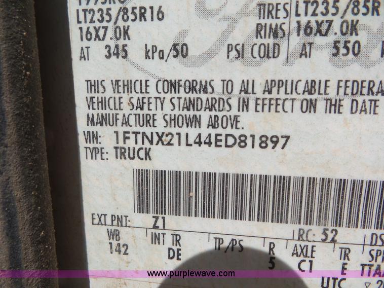 image for item CC9857 2004 Ford F250 Super Duty SuperCab pickup truck