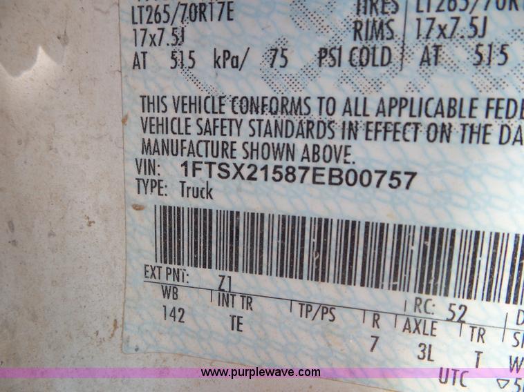 image for item CC9858 2007 Ford F250 Super Duty SuperCab pickup truck