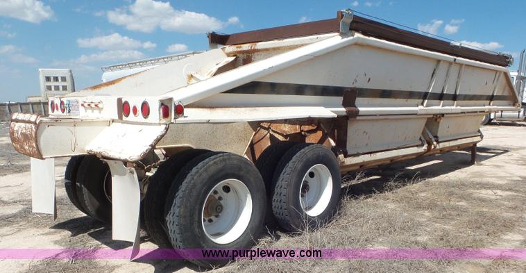 image for item CC9874 1974 Load King bottom dump trailer