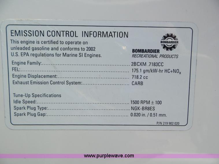 image for item CC9890 2002 SeaDoo GTI LE personal watercraft