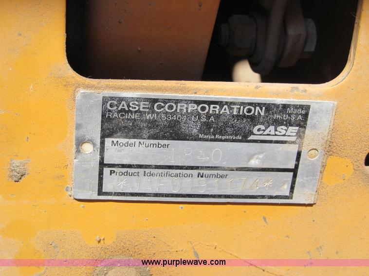 image for item J2668 1996 Case 1840 skid steer