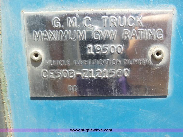 image for item J6047 1970 GMC 5500 grain truck