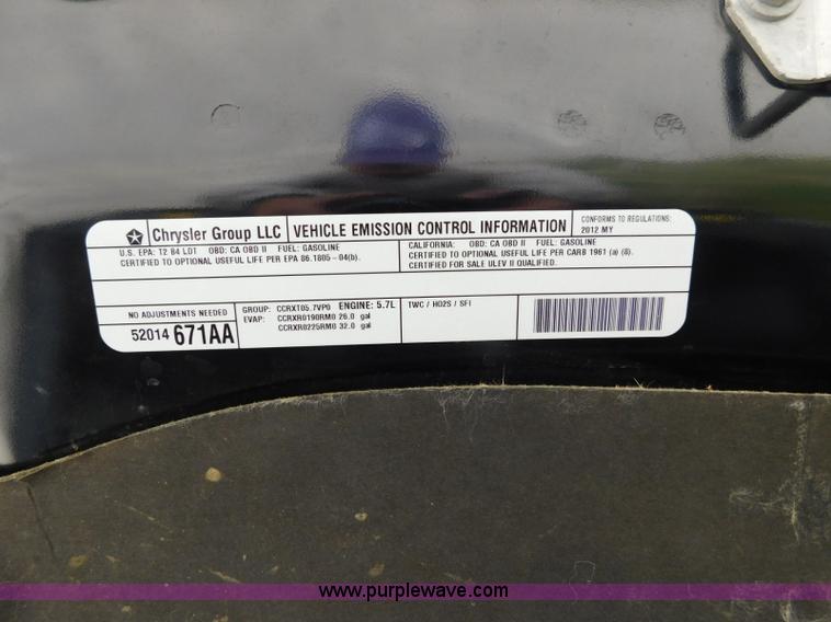 image for item J7298 2012 Dodge Ram 1500 Quad Cab pickup truck