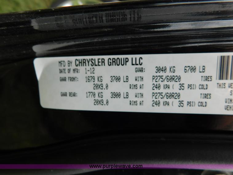 image for item J7298 2012 Dodge Ram 1500 Quad Cab pickup truck