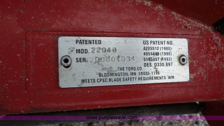 image for item K1451 Toro 22040 push mower