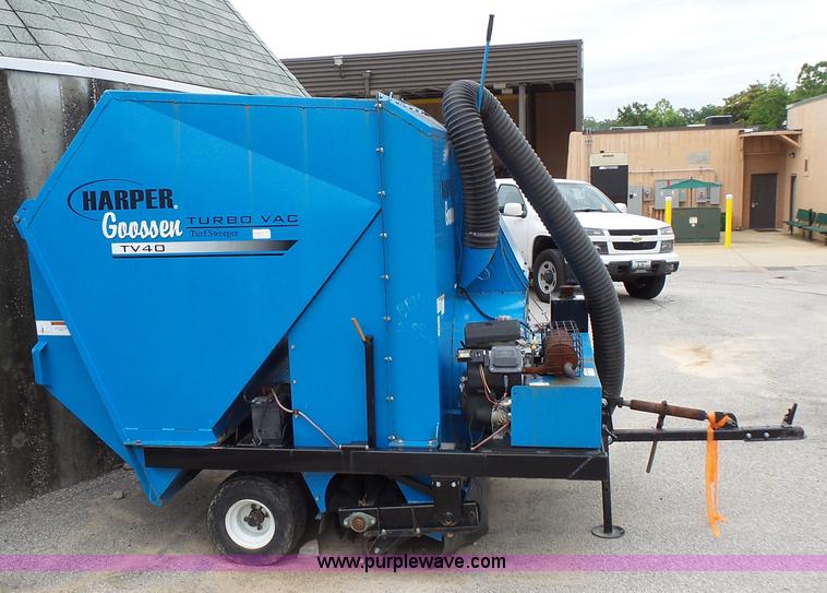 image for item K1454 Harper Goosen TV40 Turbo Vac turf sweeper