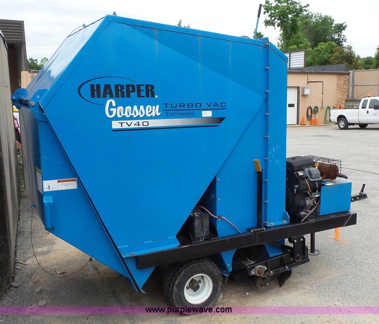 image for item K1454 Harper Goosen TV40 Turbo Vac turf sweeper