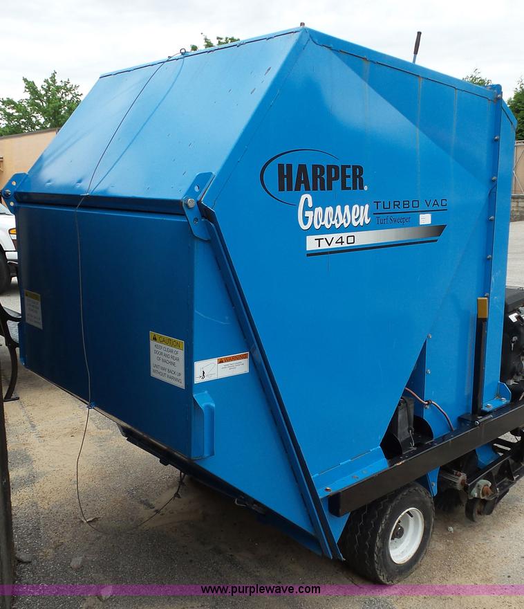 image for item K1454 Harper Goosen TV40 Turbo Vac turf sweeper