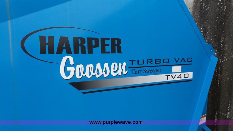 image for item K1454 Harper Goosen TV40 Turbo Vac turf sweeper
