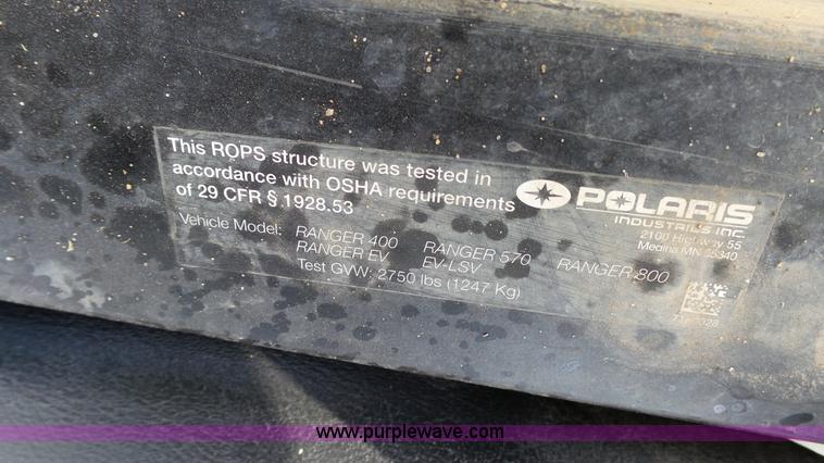 image for item K4072 2014 Polaris Ranger utility vehicle