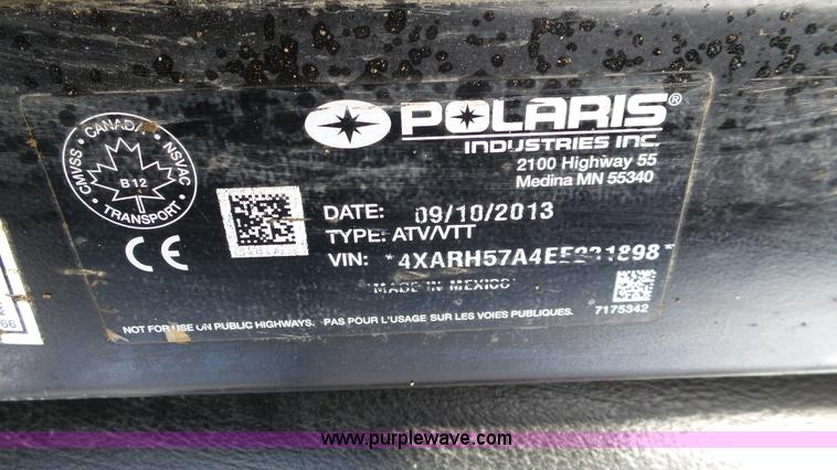 image for item K4072 2014 Polaris Ranger utility vehicle