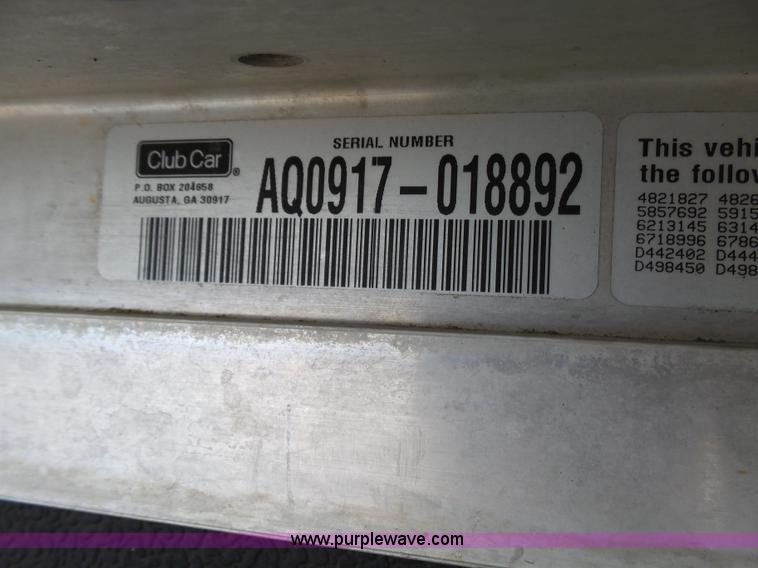 image for item K5419 2009 Club Car DS golf cart