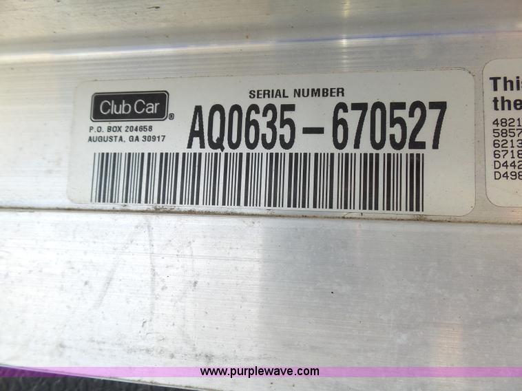 image for item K5422 2006 Club Car DS golf cart