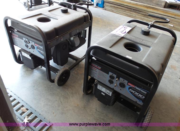image for item K5443 (2) Coleman Powermate 6250 generators