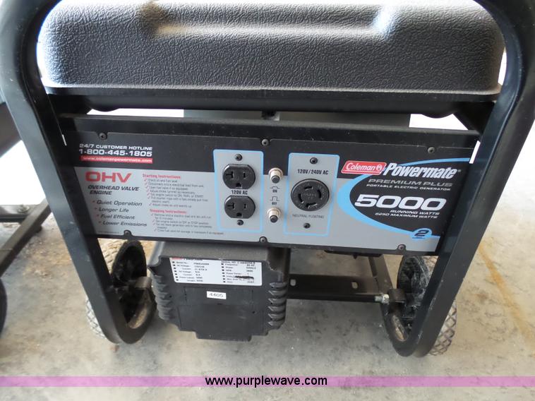 image for item K5443 (2) Coleman Powermate 6250 generators
