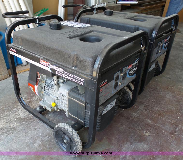 image for item K5444 (2) Coleman Powermate 6250 generators