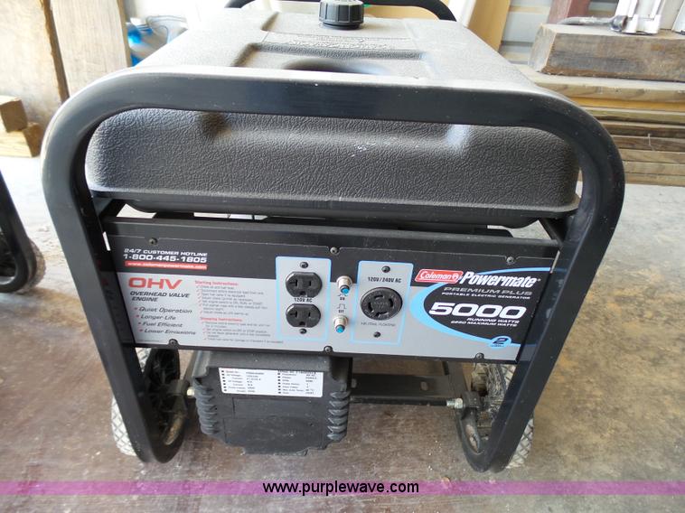 image for item K5444 (2) Coleman Powermate 6250 generators