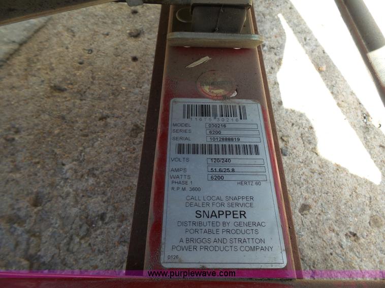 image for item K5459 Snapper generator