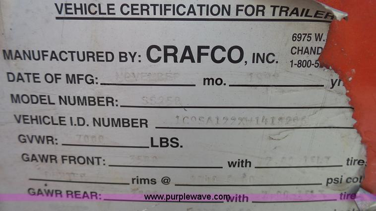 image for item K5487 1998 Crafco SS250 pot hole patcher