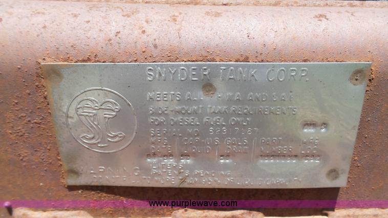 image for item K5492 Snyder fuel tank