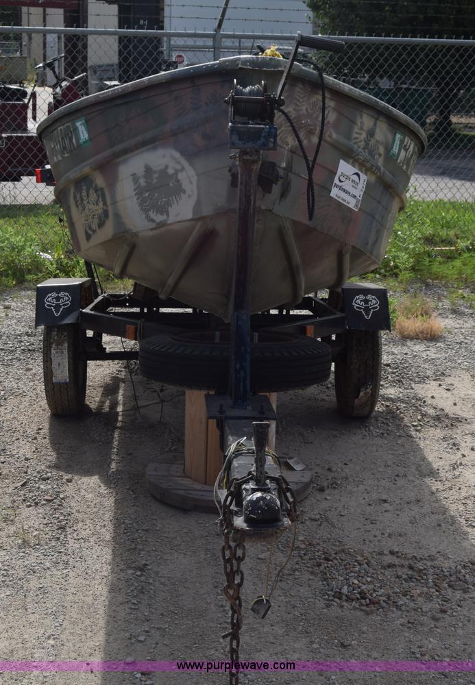 image for item K7276 1971 Art Rollman Aluminum V-bottom boat