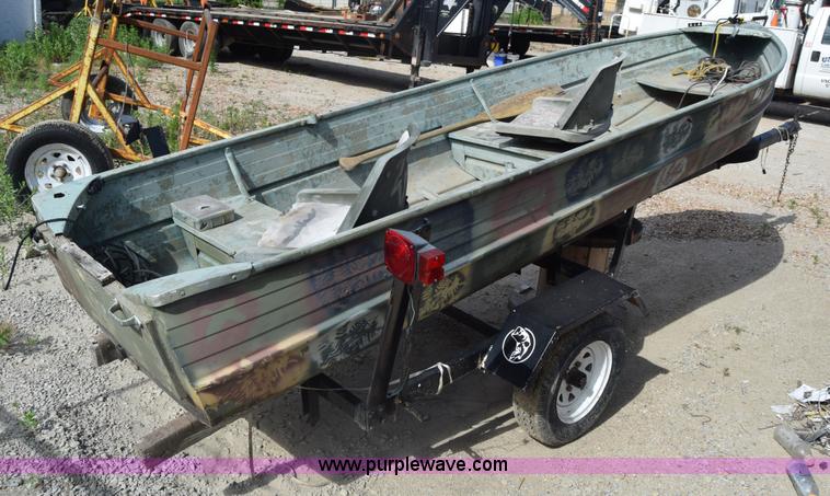 image for item K7276 1971 Art Rollman Aluminum V-bottom boat