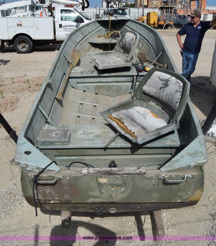 image for item K7276 1971 Art Rollman Aluminum V-bottom boat