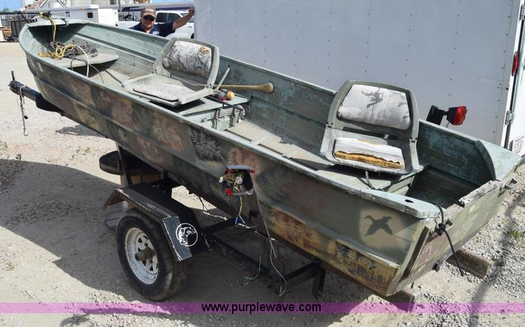 image for item K7276 1971 Art Rollman Aluminum V-bottom boat