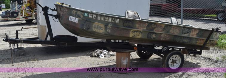 image for item K7276 1971 Art Rollman Aluminum V-bottom boat