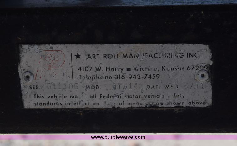 image for item K7276 1971 Art Rollman Aluminum V-bottom boat