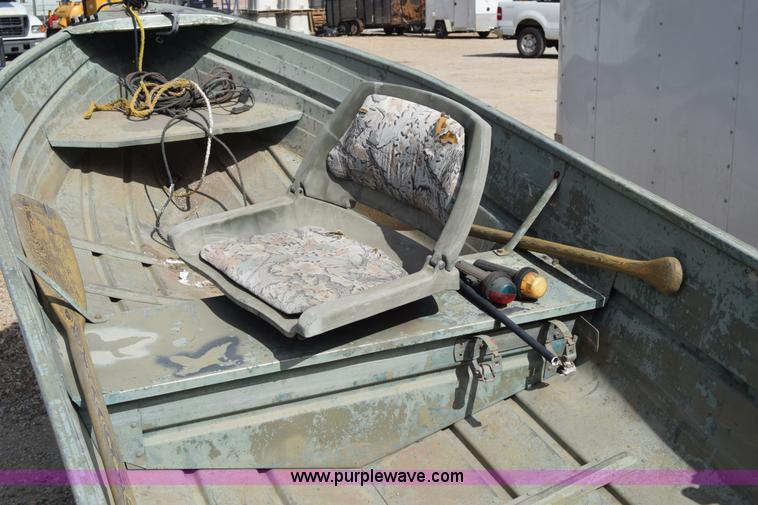 image for item K7276 1971 Art Rollman Aluminum V-bottom boat