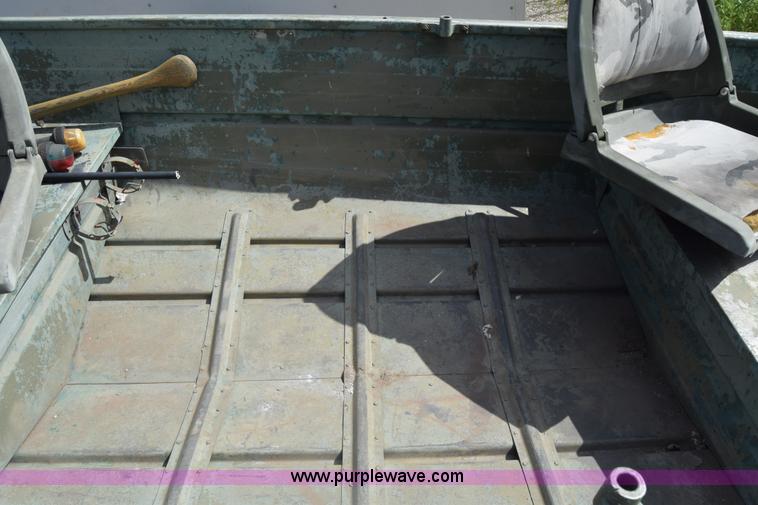 image for item K7276 1971 Art Rollman Aluminum V-bottom boat