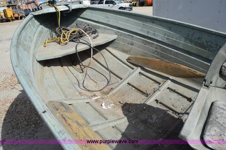 image for item K7276 1971 Art Rollman Aluminum V-bottom boat