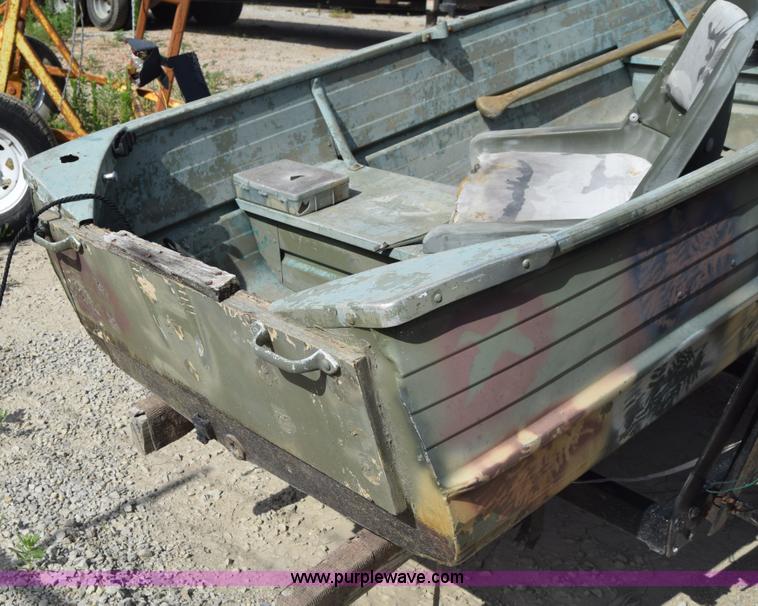 image for item K7276 1971 Art Rollman Aluminum V-bottom boat