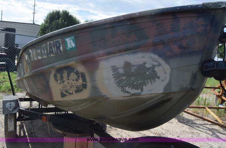 image for item K7276 1971 Art Rollman Aluminum V-bottom boat