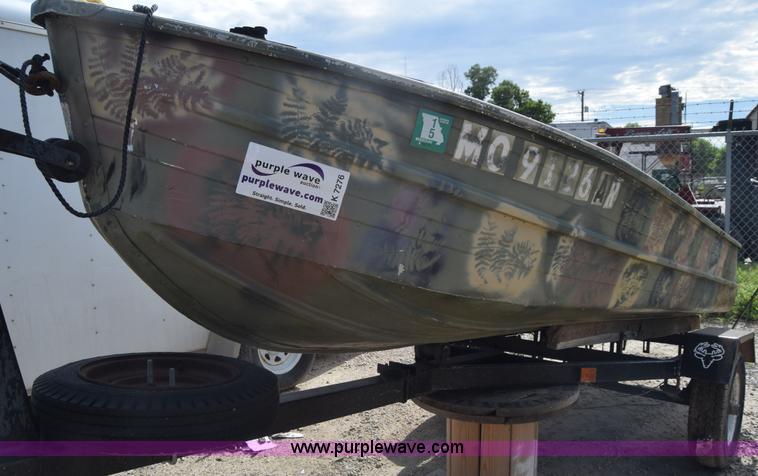 image for item K7276 1971 Art Rollman Aluminum V-bottom boat