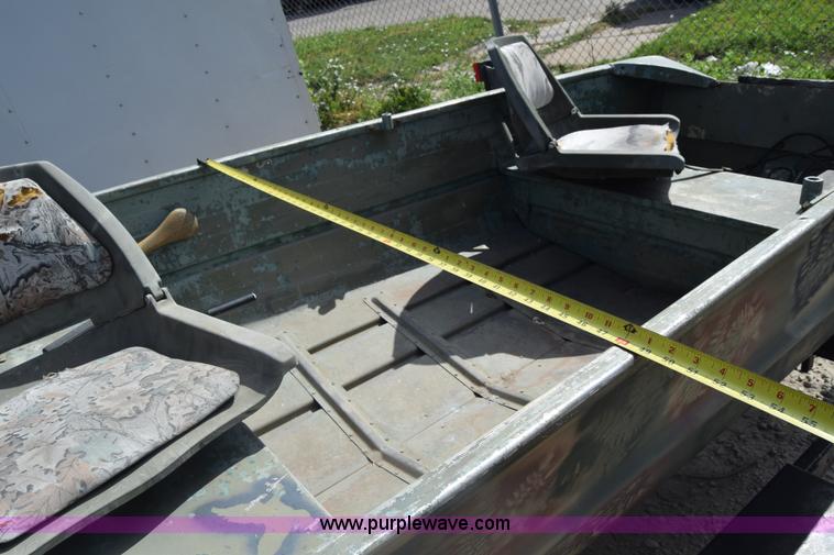 image for item K7276 1971 Art Rollman Aluminum V-bottom boat