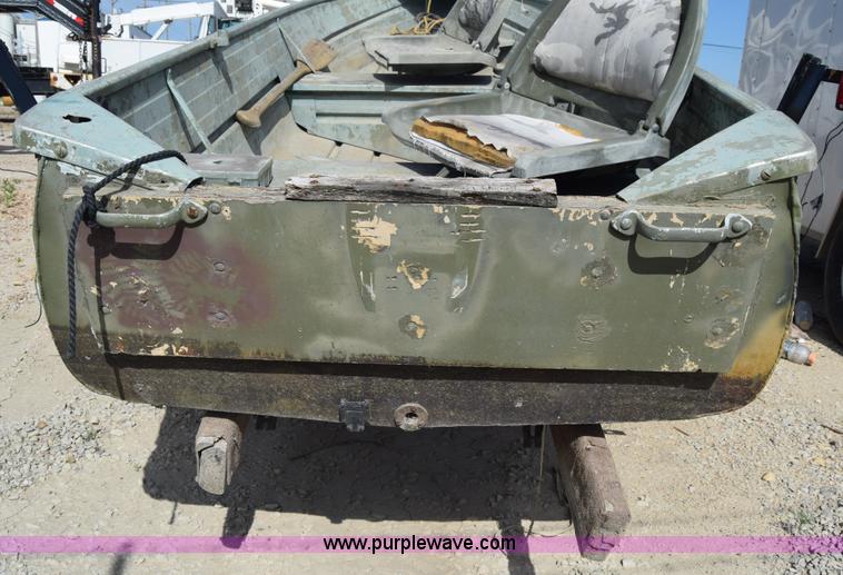 image for item K7276 1971 Art Rollman Aluminum V-bottom boat