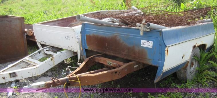 image for item L2795 Shop built pickup bed trailer
