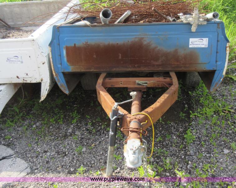 image for item L2795 Shop built pickup bed trailer