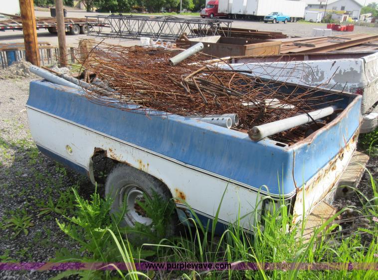 image for item L2795 Shop built pickup bed trailer